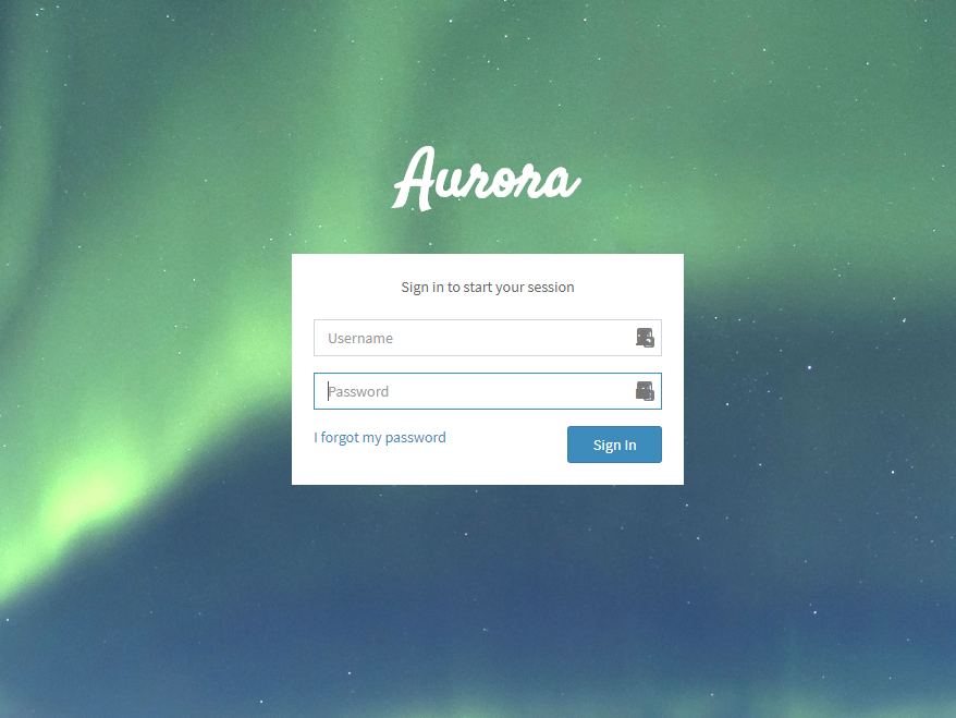 Aurora homescreen