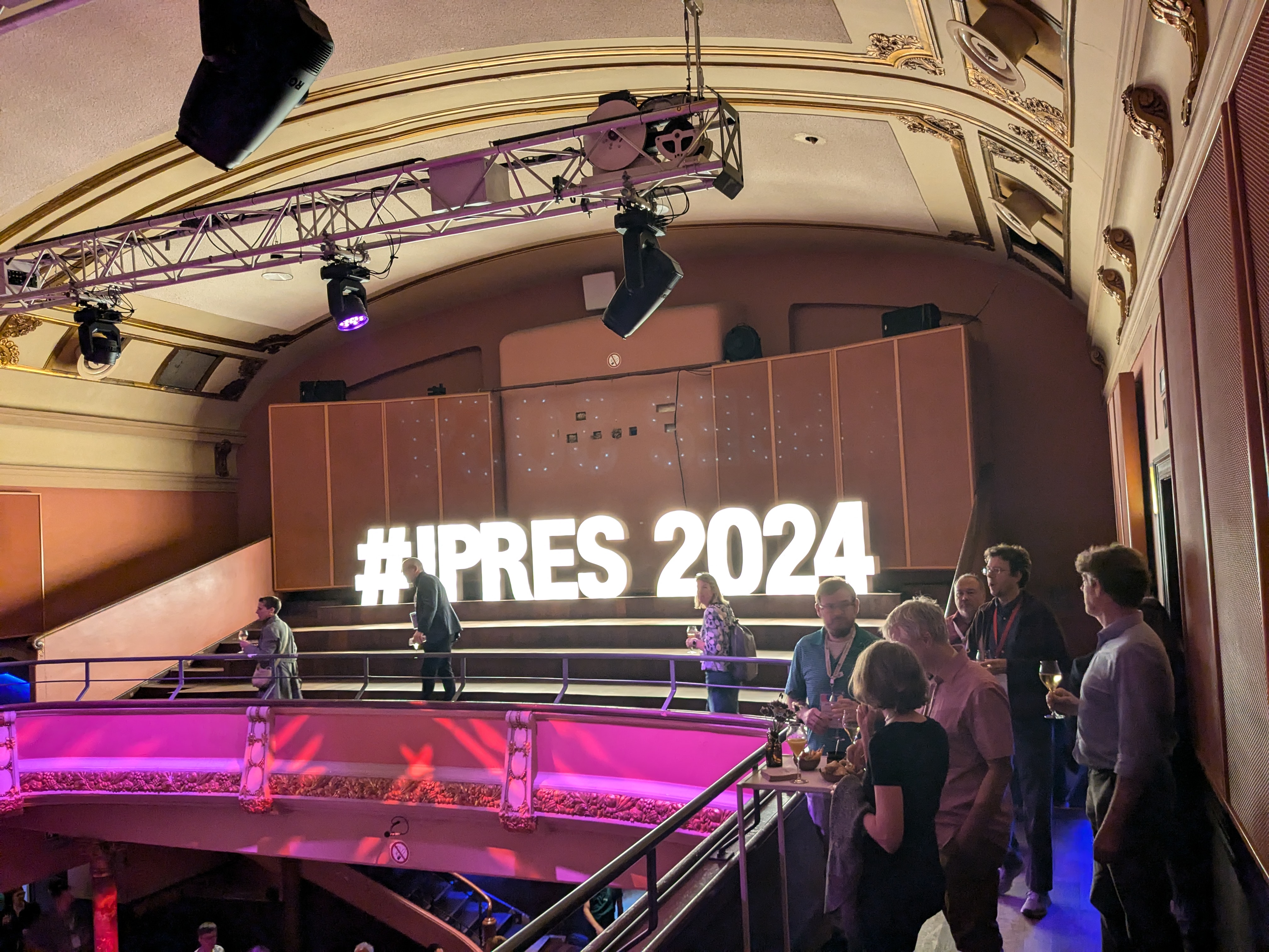 '#IPRES 2024' Conference dinner at Concertzaal in De Vooruit in Ghent, Belgium.